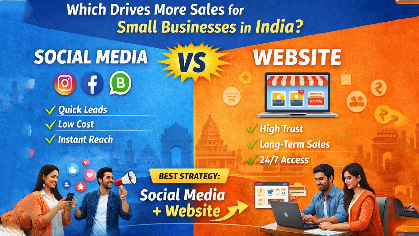 Social Media vs Website: Which Drives More Sales for Small Businesses in India?