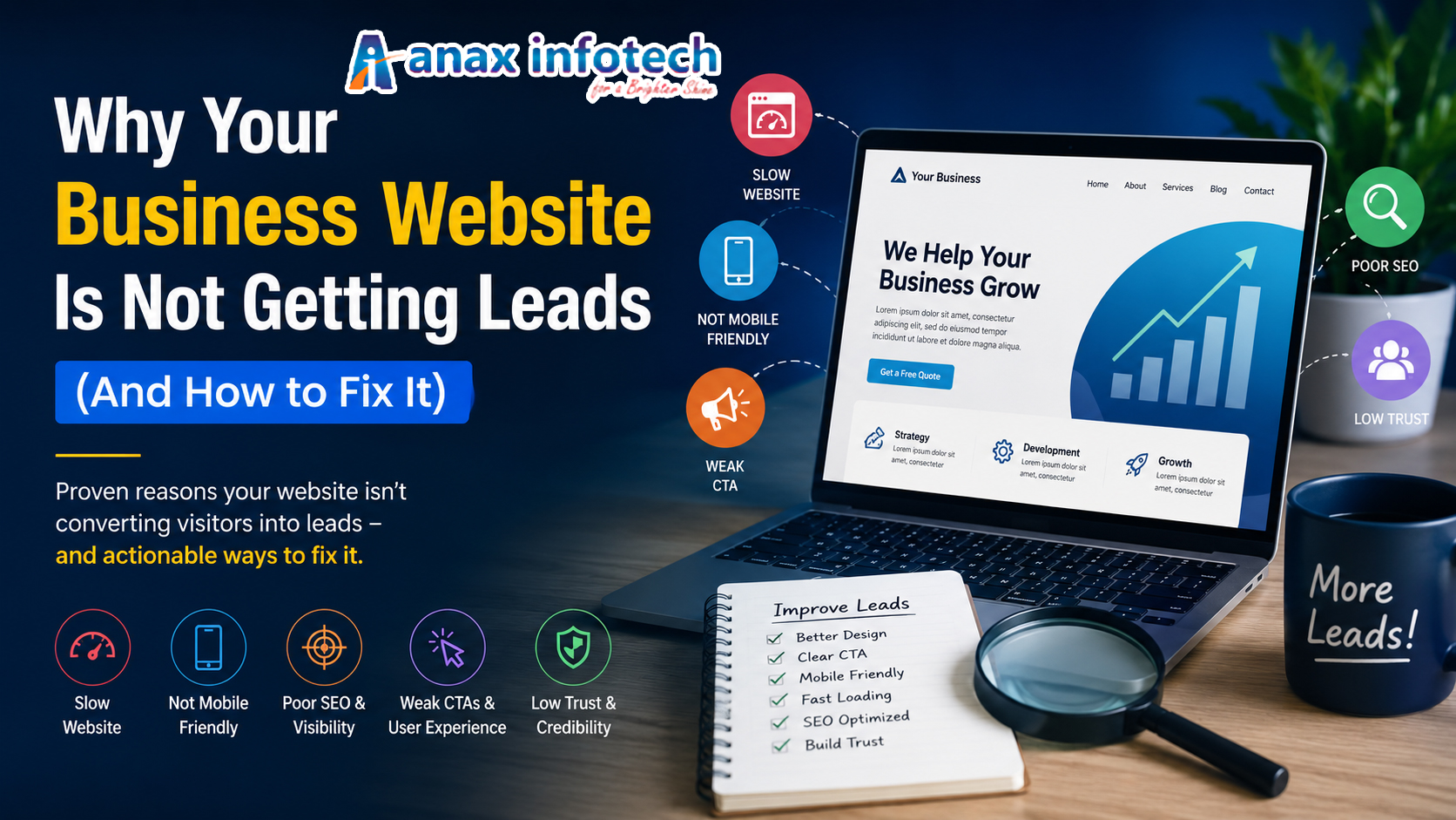 Why Is Your Business Website Not Converting Visitors Into Leads?