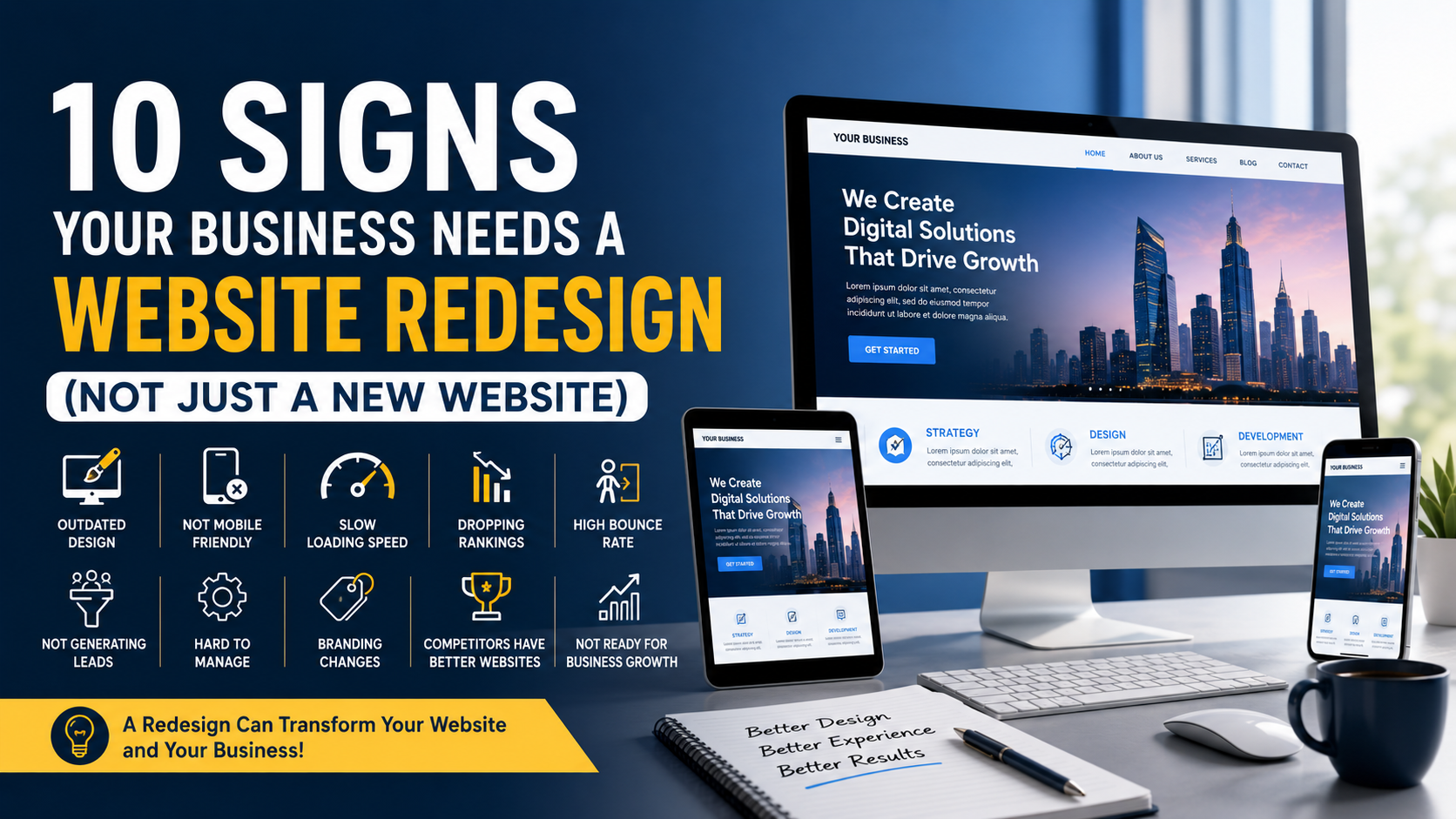 Top 10 Indicators That It’s Time for Website Redesign (and Not Creating a Brand-New One)