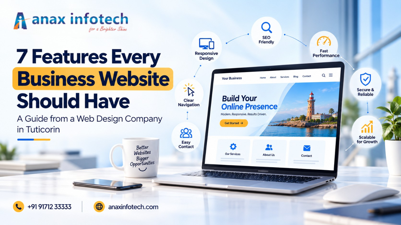 7 Features Every Business Website Should Have | Anax Infotech