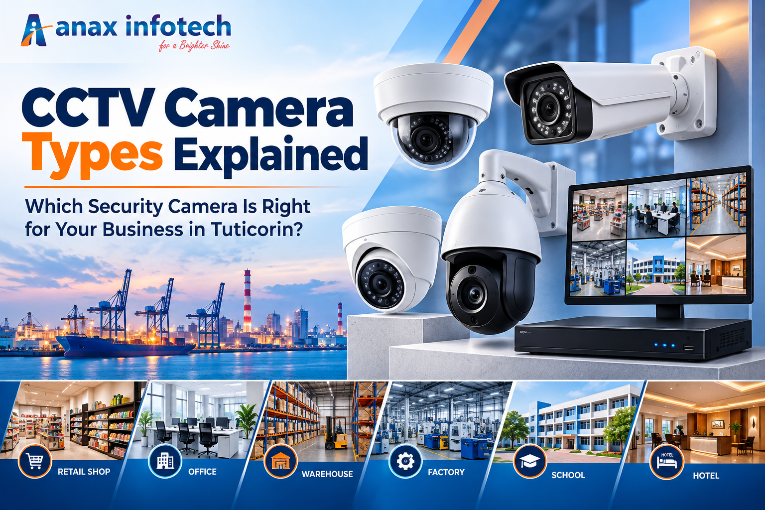 CCTV Camera in Tuticorin: Types & Business Guide – Anax Infotech