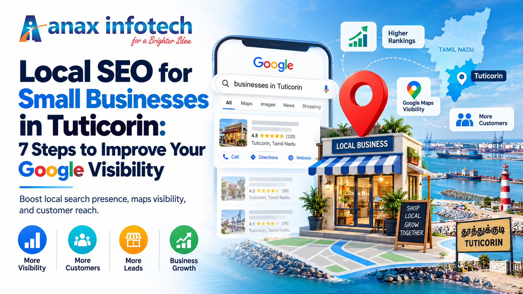 Local SEO for Small Businesses in Tuticorin: 7 Steps to Improve Your Google Visibility