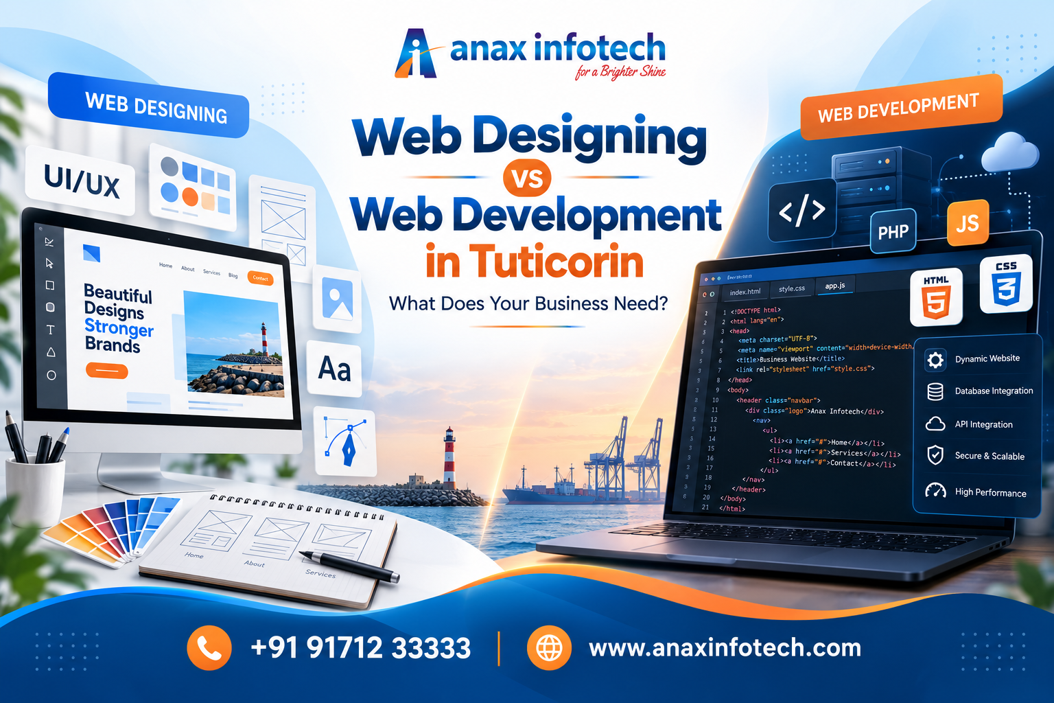 Web Designing vs Web Development in Tuticorin: What Does Your Business Need?
